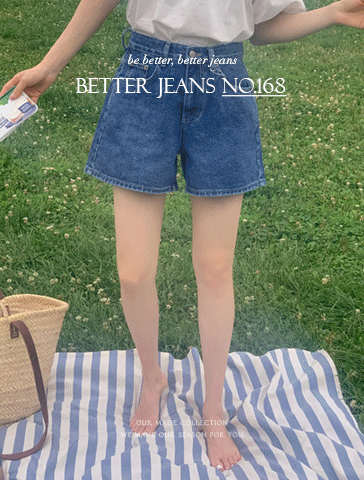 💙7일만특가💙[1,OOO장돌파][S-L][시즌리스♥/인생핏/MD추천][made] Better Jeans (No.168) A라인 하프 팬츠 (딥블루) (여름/데일리/반바지/숏팬츠/데님/청바지/a라인)